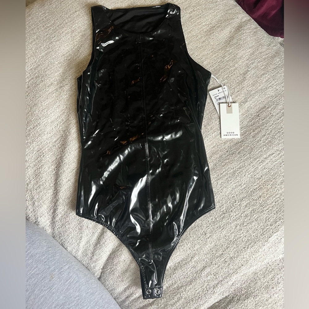 Good American Black Bodysuit